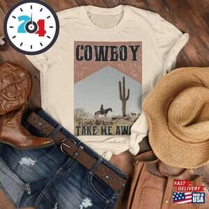 Tri Blend Cowboy Take Me Away Woman